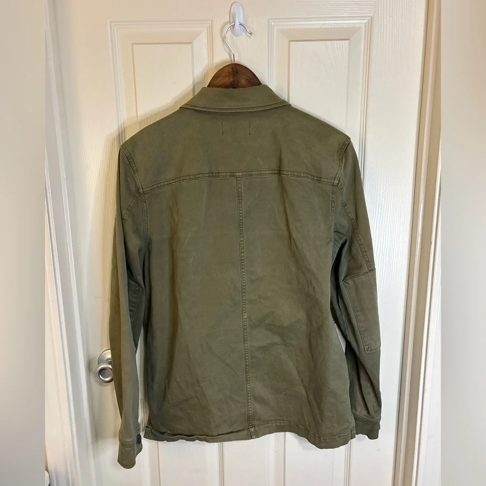 PAIGE Alva Military Jacket Olive Green Men’s Small Cotton Blend summer jacket